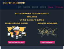Tablet Screenshot of coretele.com